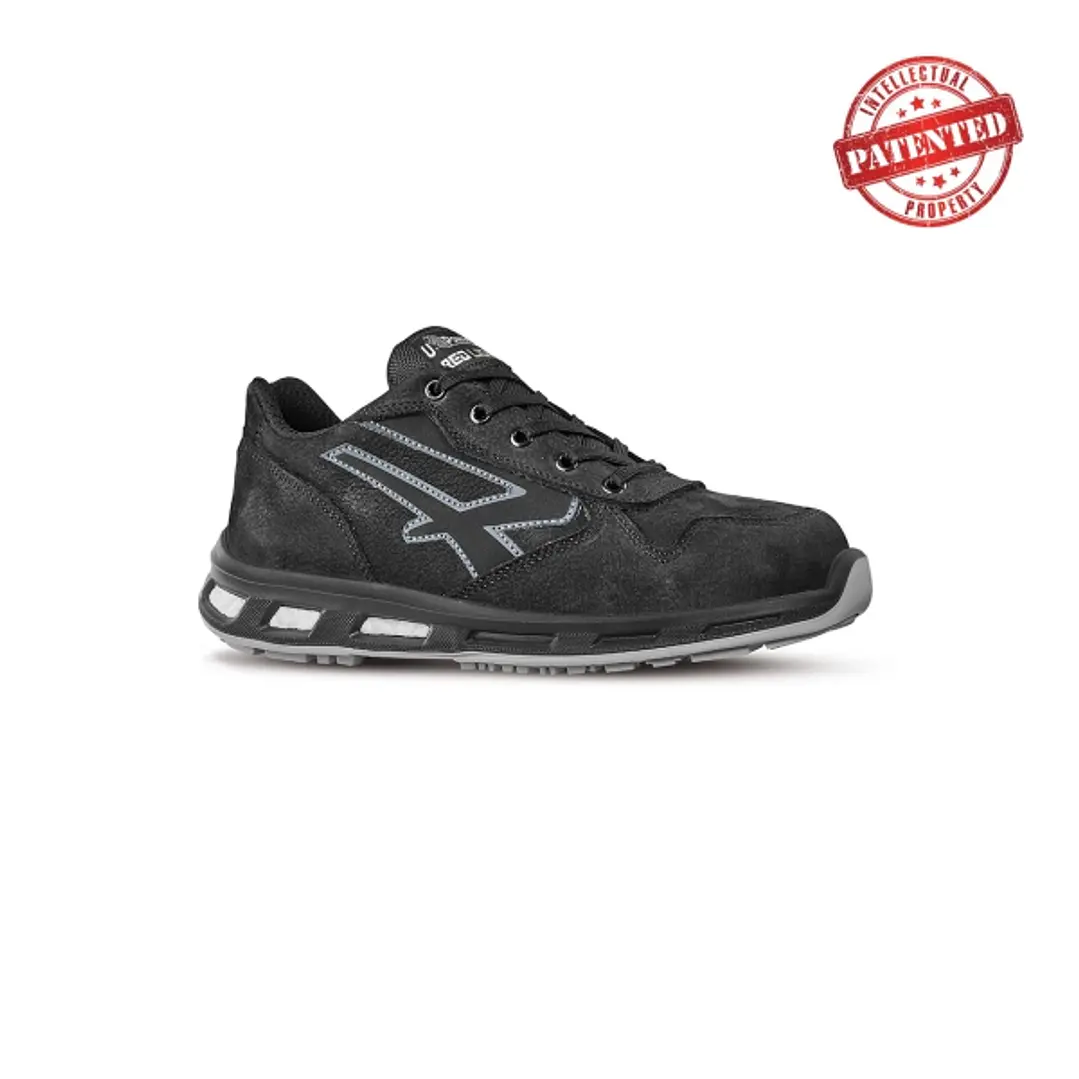 Upower Carbon S ESD Calzado de Seguridad Bajos - Talla 41 - Cuero Nubuck Resistente, Puntera de Aluminio, Hidrofugos, Antiarrugas, Antideslizantes, Su 1
