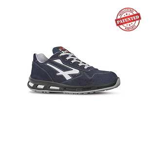 Upower Emotion S ESD Calzado de Seguridad Bajos - Talla 35 - Gamuza Perforada, Puntera de Aluminio, Antideslizante, Proteccion S1PS FO SR - Color Azul