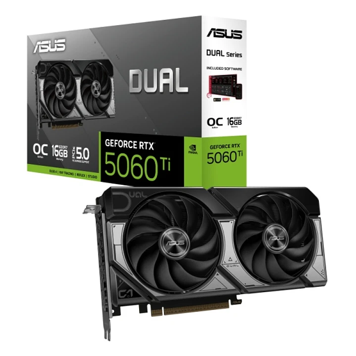Asus Dual GeForce RTX 5060 TI OC Edition Tarjeta Grafica 16GB GDDR7 1