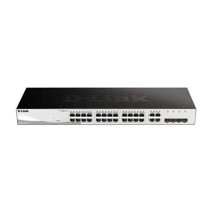 D-Link Switch Semigestionable 24 Puertos Gigabit PoE 193W + 4 Puertos Giga Combo 1