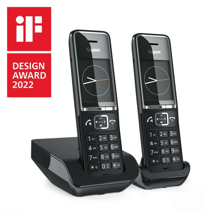 Gigaset Comfort 550 Duo Telefono Inalambrico Dect + 1 Supletorio - Identificador de Llamadas - Manos Libres - Control de Volumen - Color Negro 1