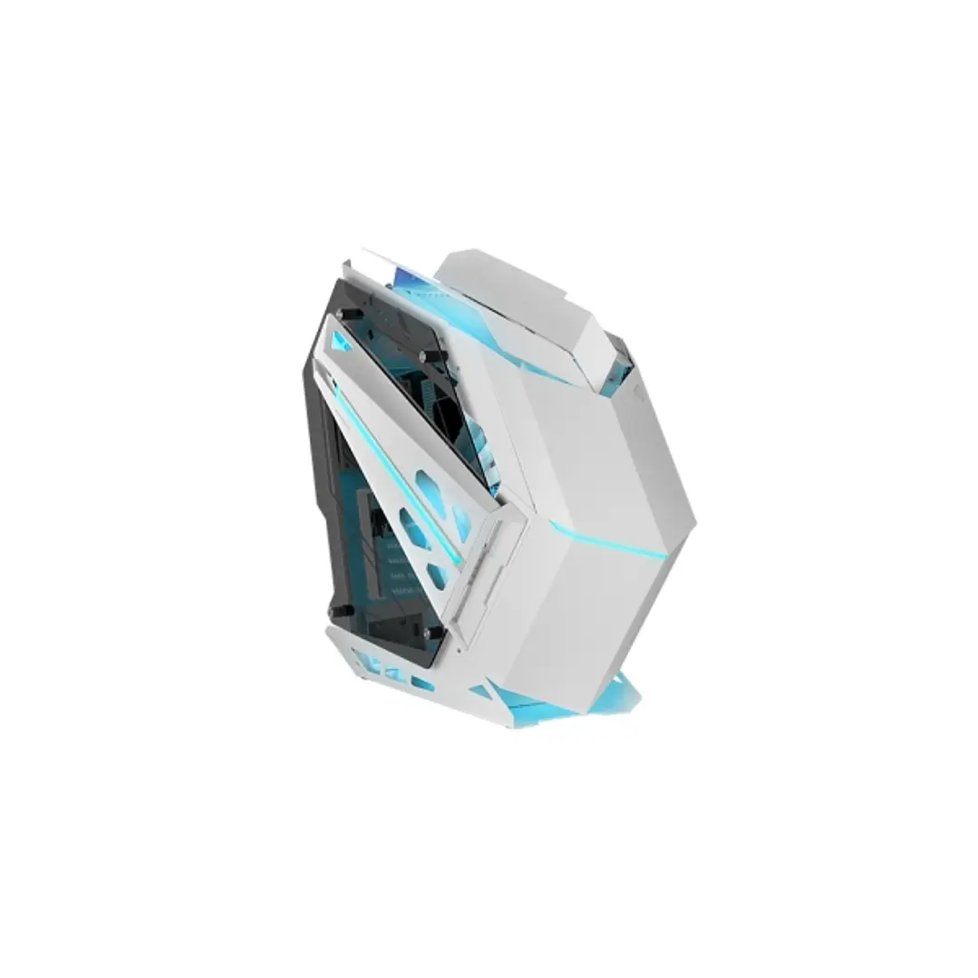Mars Gaming MC-TITAN Caja Torre ATX - Ventanas Laterales de Cristal Templado - Iluminacion ARGB - Hub de Iluminacion con Mando a Distancia - 7 Ranuras 1