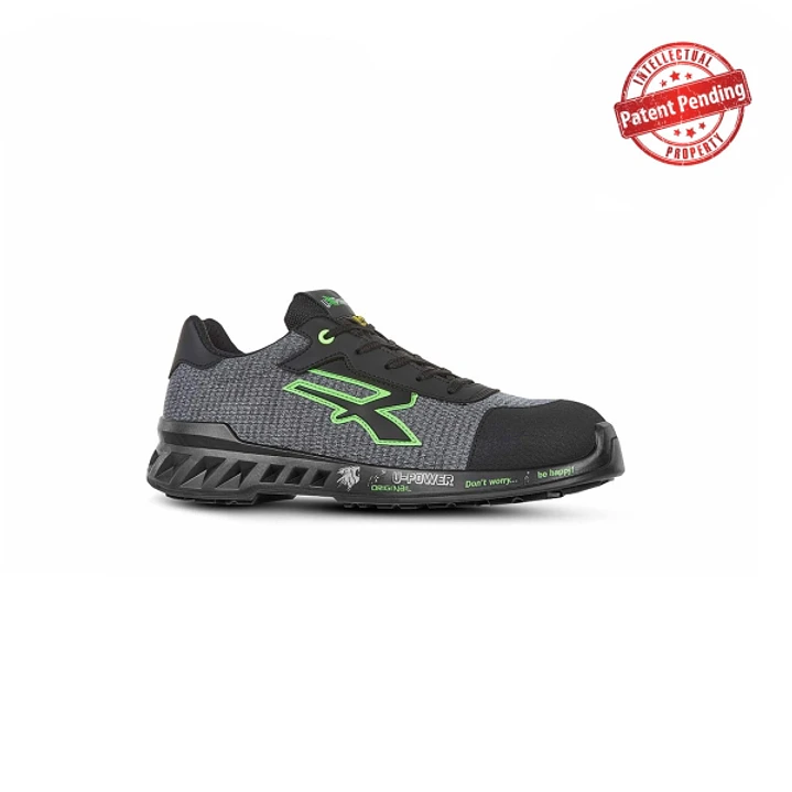 Upower Mike S ESD Calzado de Seguridad Ligeros y Transpirables - Talla 37 - Suela Antideslizante y Antiestatica, Puntera AirToe Aluminium, Plantilla A 1