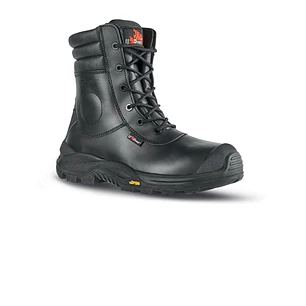 Upower Leopard UK S Botas de Seguridad - Talla 40 - Empeine Piel Hidrofugo, Puntal Composite, Antiperforacion, Antideslizante, Suela PU VIBRAM, Protec