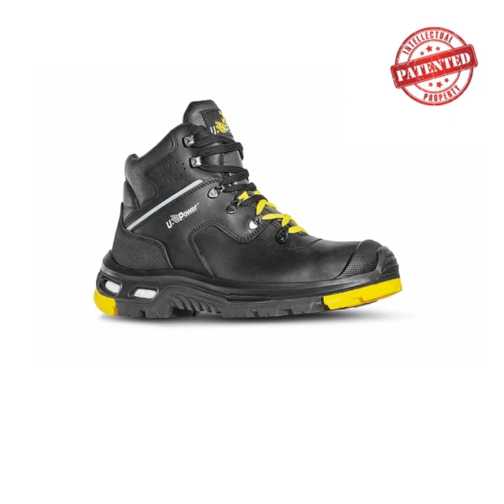 Upower Ronan S Calzado de Seguridad - Talla 42 - Aislamiento Contra Temperaturas Extremas, Piel Pull-Up, Puntera de PU, Suela Antideslizante y Antiabr 1