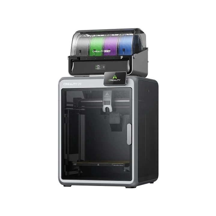 Creality K2 Combo Impresora 3D Cerrada + Unidad CFS - Volumen 26x26x26cm - Impresion de Alta Velocidad de hasta 600mm/s - Doble Camara IA - USB, WiFi 1
