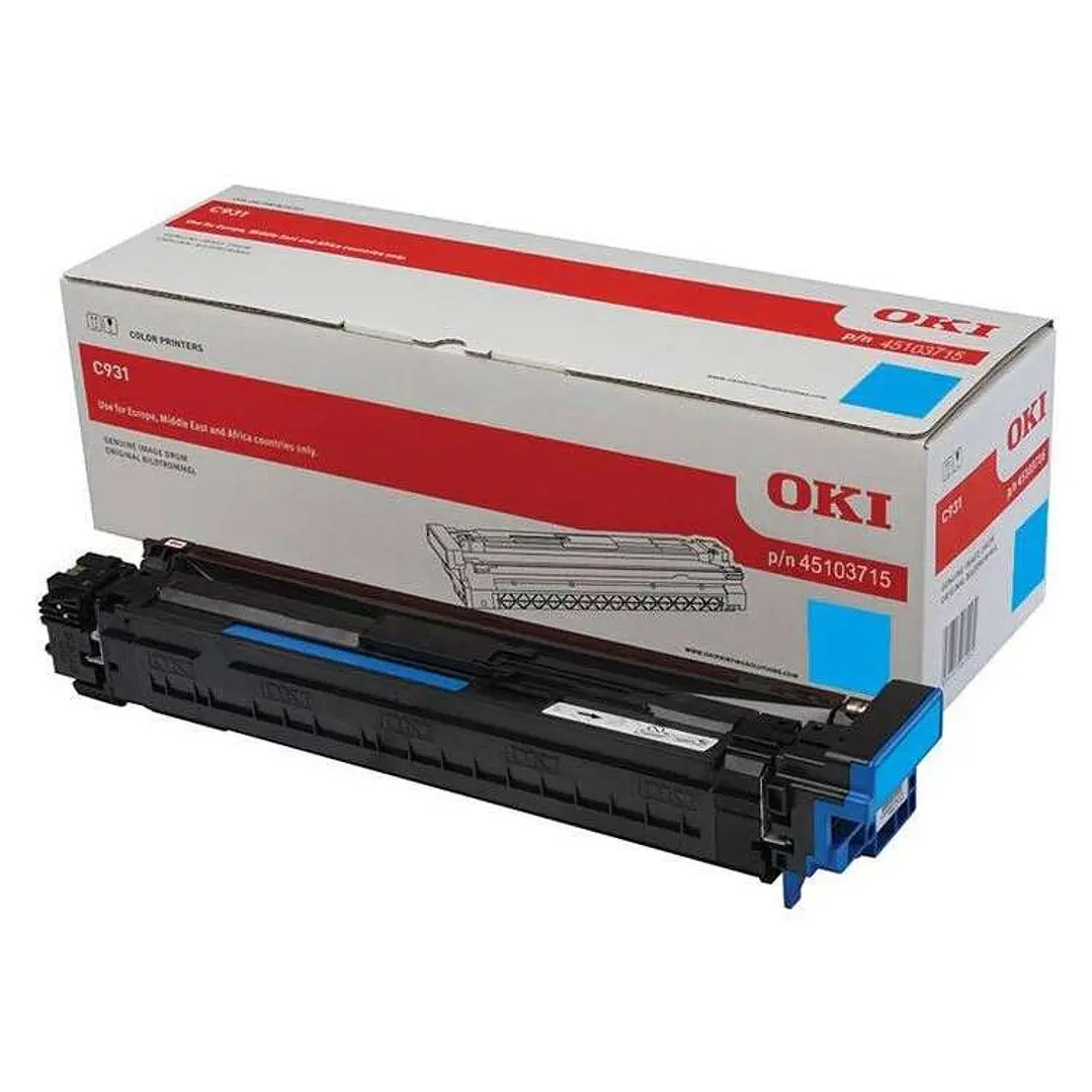 OKI C911/C931 Cyan Tambor de Imagen Original - 45103715 1