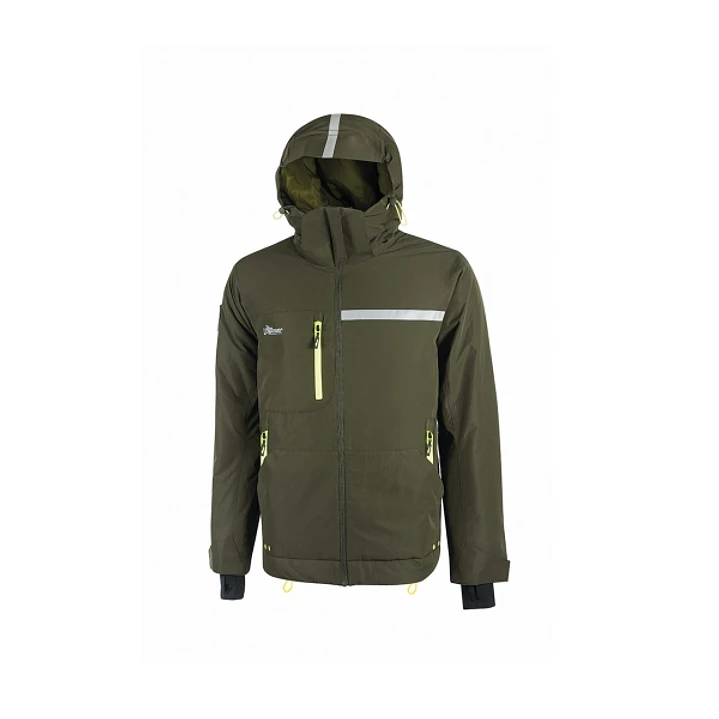 Upower Wink Chaqueta de Trabajo de Invierno - Talla 5XL - Acolchado de Grafeno, Impermeable, Capucha Fija Regulable, Multibolsillos, Detalles Reflecta 1
