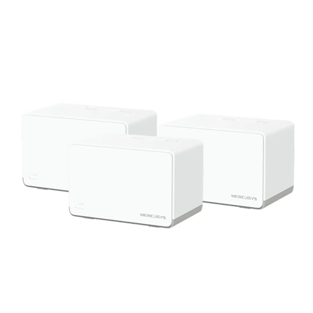 Mercusys Halo H70X Sistema Wi-Fi 6 Mesh AX1800 Doble Banda - 3 Unidades Halo - Cobertura hasta 550 m² - Color Blanco 1