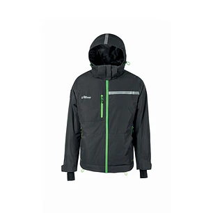Upower Wink Chaqueta de Trabajo de Invierno - Talla M - Acolchado de Grafeno, Impermeable, Capucha Fija Regulable, Multibolsillos, Detalles Reflectant