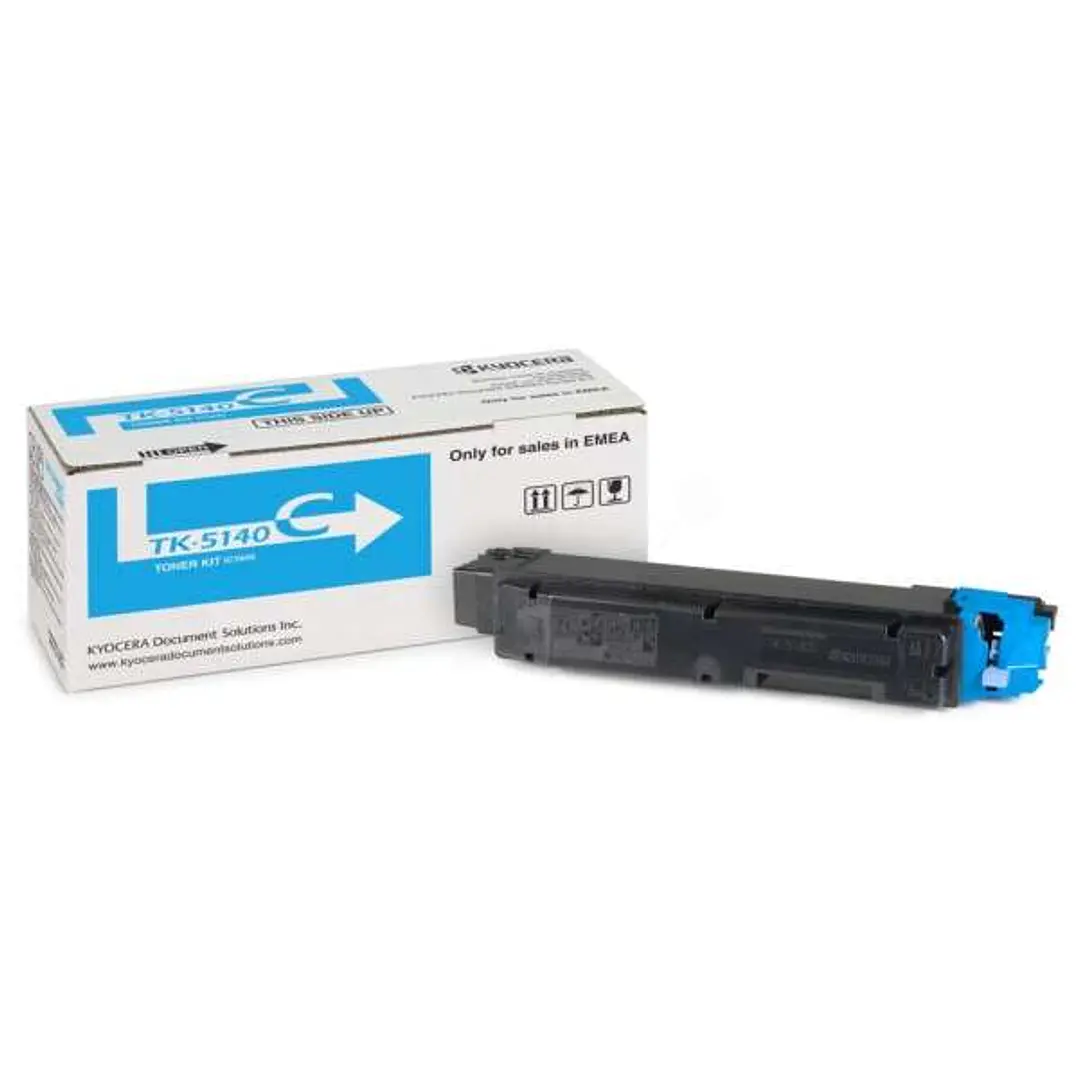Kyocera TK5140 Cyan Cartucho de Toner Original - 1T02NRCNL0/TK5140C 1