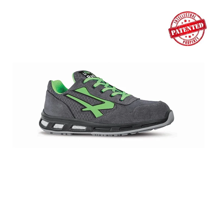 Upower Point S ESD Calzado de Seguridad Bajos - Talla 48 - Parte Superior de Nailon Ultraflexible y Gamuza Suave, Puntera de Aluminio, Antiarrugas, An 1
