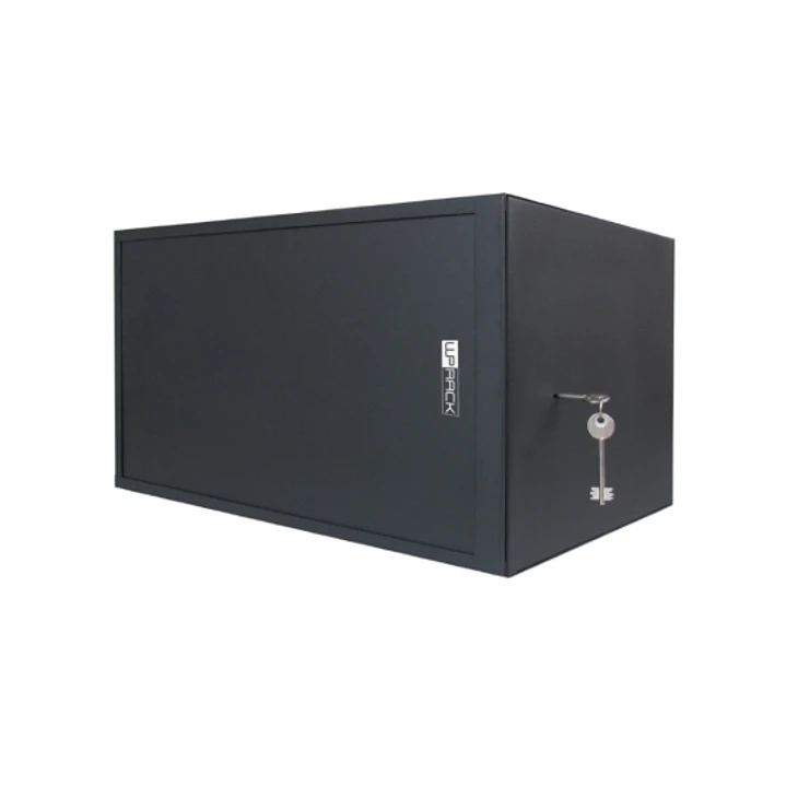 WP RWS-06506-B Armario Mural de Seguridad 6U - Puerta Corrediza - Antirrobo Clase RC4 - 560x600x400mm - Color Negro 1