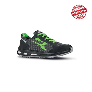 Upower Nate O ESD Calzado de Seguridad Bajos - Talla 38 - Parte Superior de Nailon Ultraflexible y Gamuza Suave, Antiarrugas, Antideslizante, Suela de