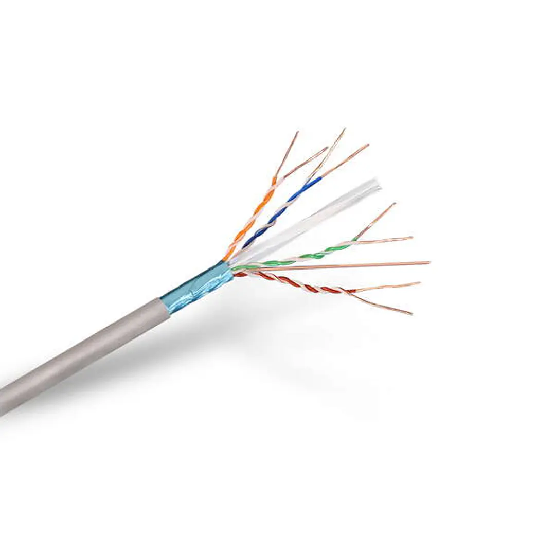 Aisens Bobina de Cable de Red RJ45 Cat.6 FTP Rigido AWG24 - 305m - 100% Cobre para la Instalacion - Color Gris 1