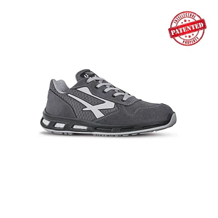Upower Push S ESD Calzado de Seguridad Bajos - Talla 45 - Parte Superior de Nailon Ultraflexible y Gamuza Suave, Puntera de Aluminio, Suela Antidesliz