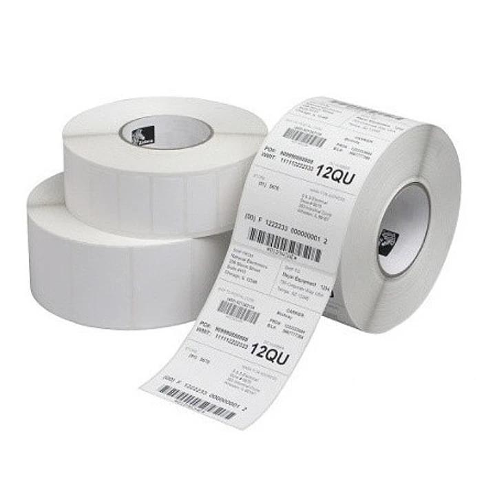 Zebra Z-Select 2000T Pack de 12 Rollos de Etiquetas Termicas Originales 75x51mm - Adhesivo Permanente - 1370 Unidades x Rollo - 800273-205 1