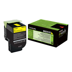 Lexmark CX510 Amarillo Cartucho de Toner Original - 80C2XY0/80C2XYE/80C0X40/802XY