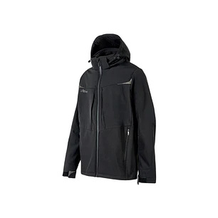 Upower Verve Chaqueta Tecnica Softshell - Talla 5XL - Interior Micro-Fleece con Grafeno, Capucha Desmontable, Repelente al Agua, Detalles Reflectantes