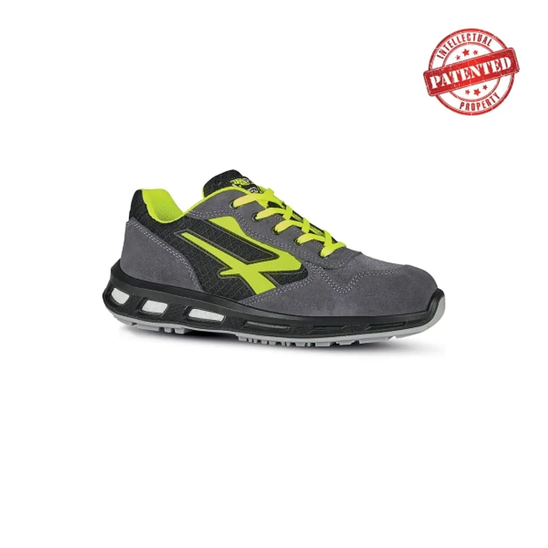 Upower Yellow S ESD Calzado de Seguridad Bajos - Talla 38 - Parte Superior de Nailon Ultraflexible y Gamuza Suave, Puntera de Aluminio, Suela Antidesl 1