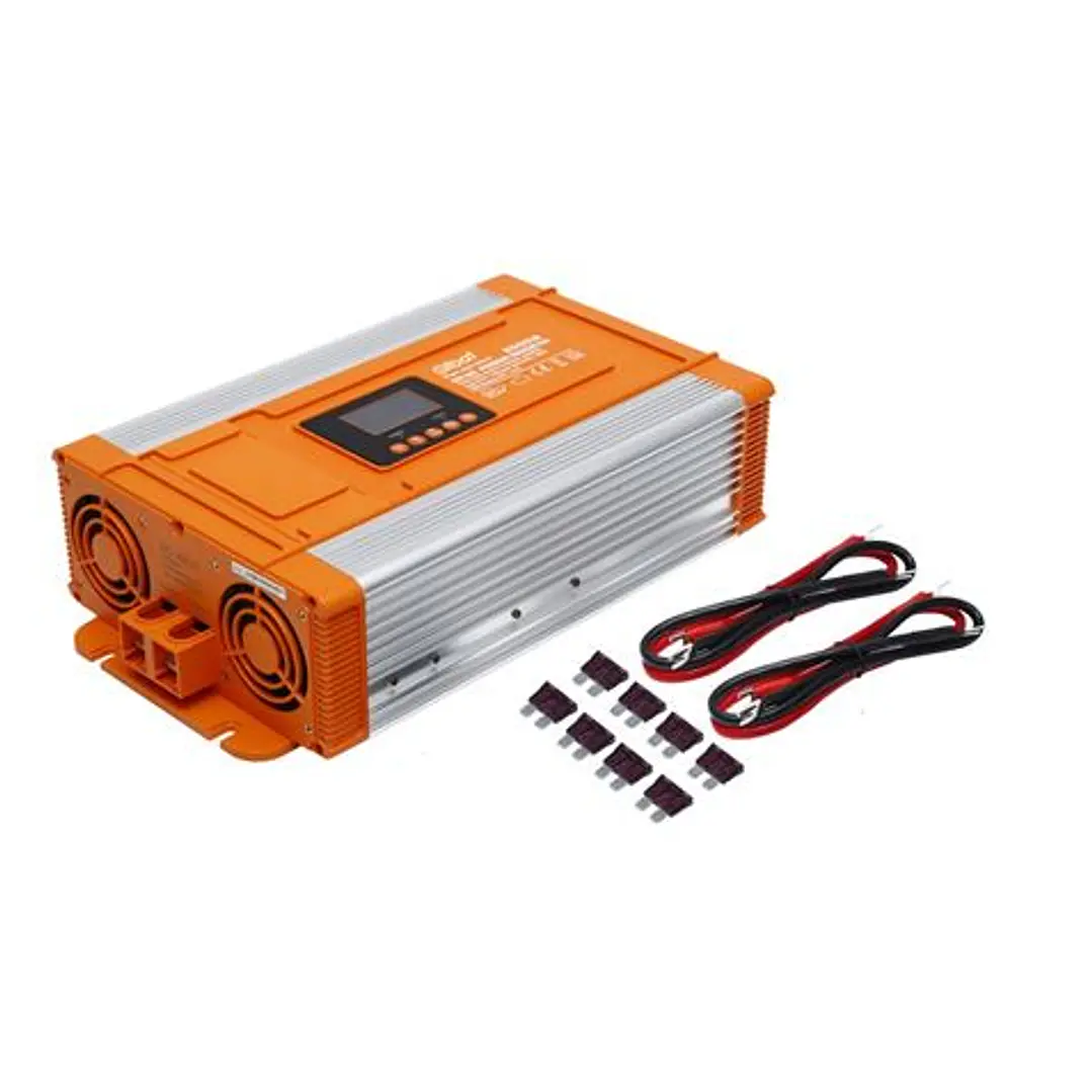 Elbat Convertidor de Corriente Onda Pura con Pantalla LCD 2000W - Color Varios 1