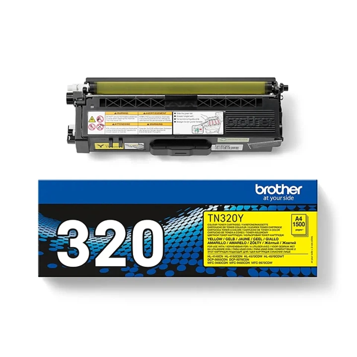 Brother TN320 Amarillo Cartucho de Toner Original - TN320Y 1