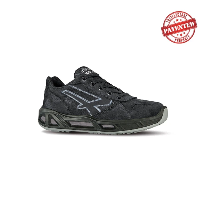 Upower Carbon Carpet S ESD Calzado de Seguridad Bajos - Talla 45 - Cuero Nubuck, Puntera de Aluminio, Hidrofugos, Antiarrugas, Antideslizantes, Protec 1