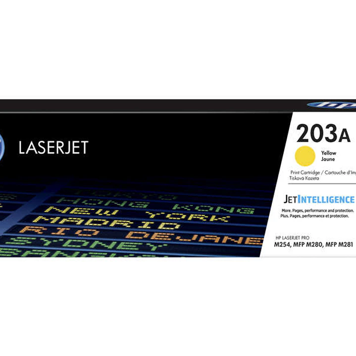 HP CF542A Amarillo Cartucho de Toner Original - 203A 1
