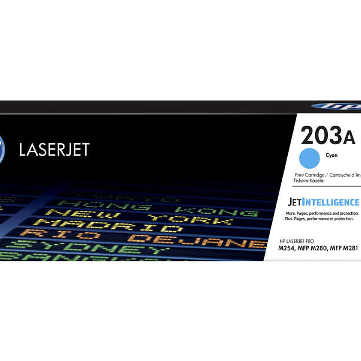HP CF541A Cyan Cartucho de Toner Original - 203A 1