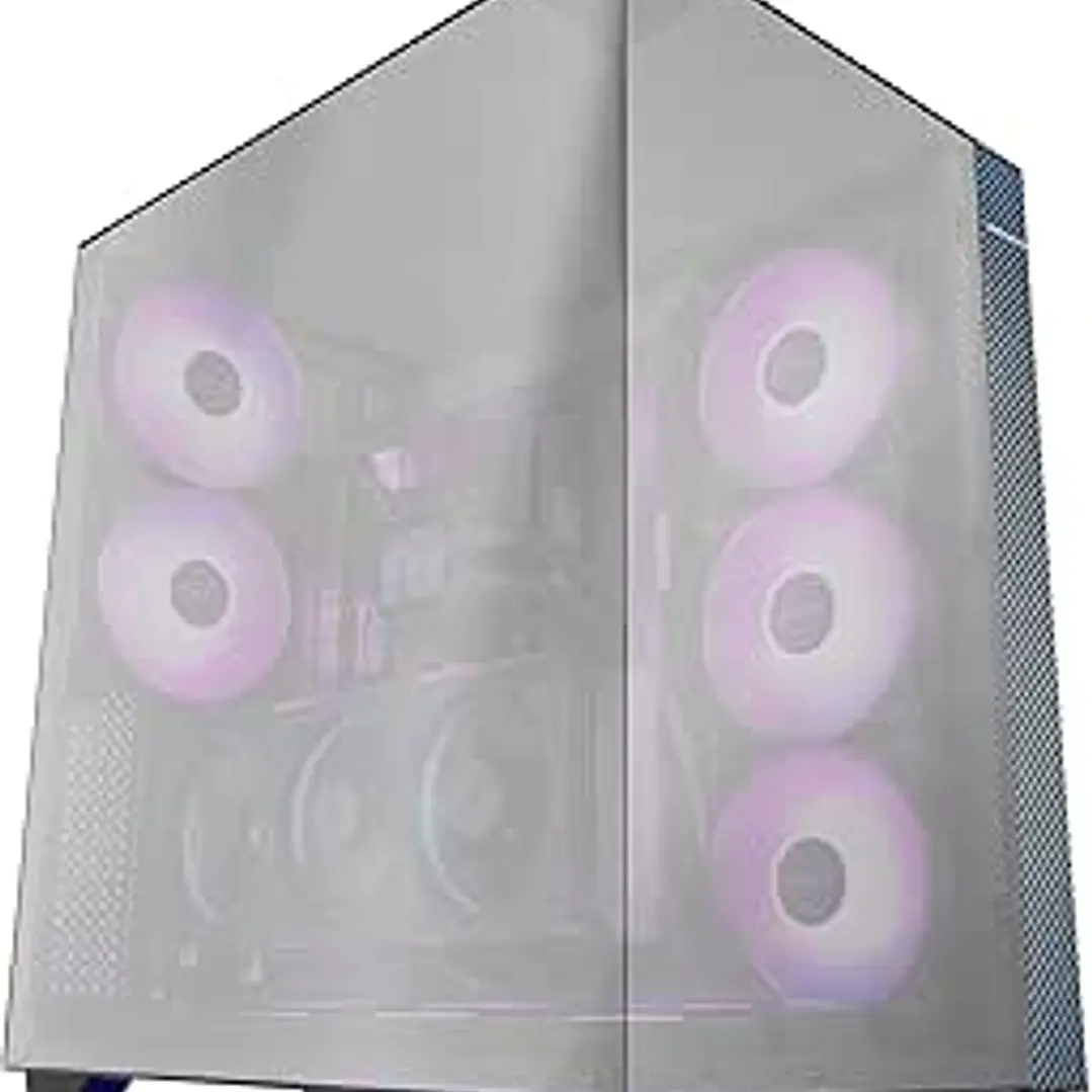 Mars Gaming MC-3GFPRO Caja Torre ATX - 2 Ventiladores ARGB Traseros Preinstalados - Triple Cristal Cromado - Montaje Vertical para Tarjetas Graficas - 1