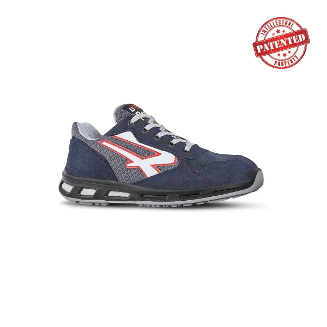 Upower Active S ESD Calzado de Seguridad Bajos - Talla 48 - Parte Superior de Nailon Ultraflexible y Gamuza Suave, Puntera de Aluminio, Suela Antidesl 1