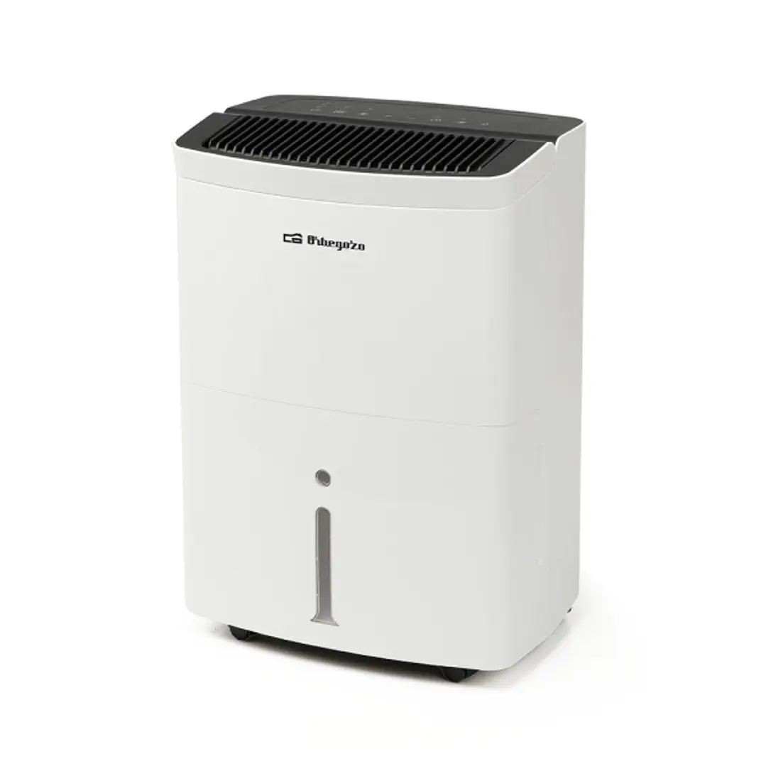 Orbegozo DH 2075 Deshumidificador - Potencia 420W - Absorbe 20 L/Dia - Deposito de 5.5L - Respetuoso con el Medio Ambiente - Temporizador - Ruedas y A 1