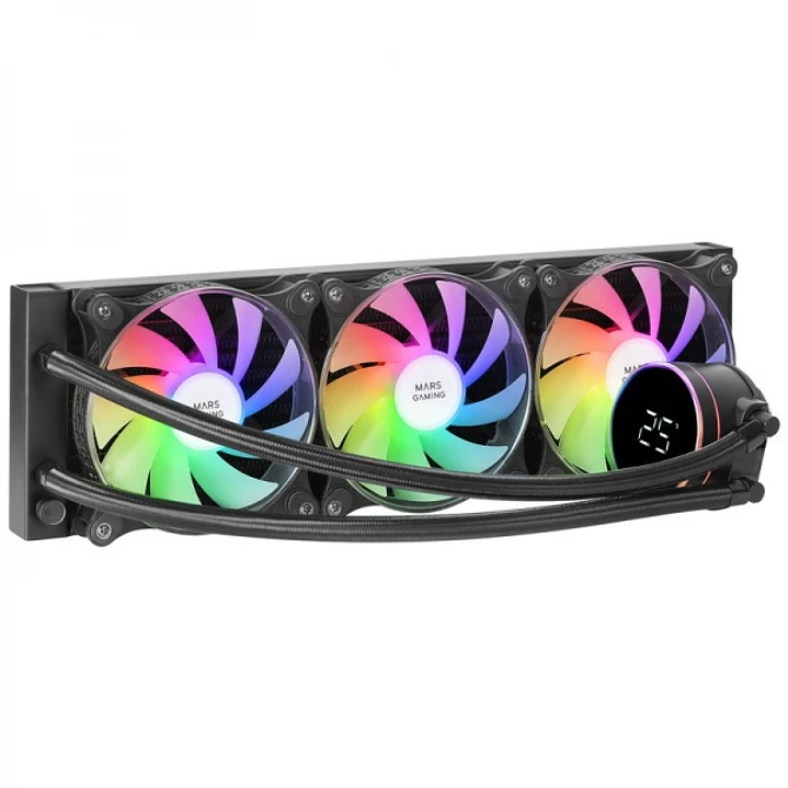 Mars Gaming ML-LCD360 Refrigeracion Liquida ARGB - Disipacion Superior - Ventiladores ARGB 120mm - Pantalla LCD - TDP 600W - Tubos Teflon - Multisocke 1