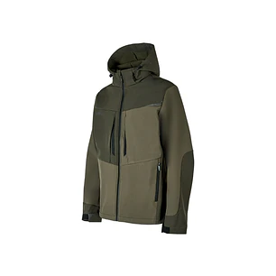 Upower Verve Chaqueta Tecnica - Talla 2XL - Proteccion Contra Lluvia y Frio, Softshell con Micro-Fleece, Capucha Desmontable, Multiples Bolsillos, Det