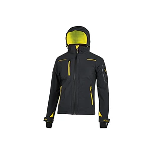 Upower Space Lady Chaqueta Softshell - Talla S - Membrana U-Tex, Impermeable y Transpirable, Forro Micropolar, Capucha Desmontable, Bolsillos Avanzado