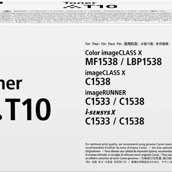 Canon T10 Cyan Cartucho de Toner Original - 4565C001 1