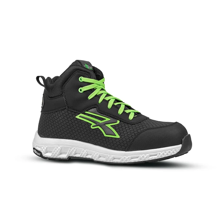 Upower Geb ESD Zapato Alto de Seguridad - Talla 41 - Resistente a la Abrasion e Hidrofugo, Transpirable y Ultraligero, Puntera Fibertoe, Plantilla Ant 1