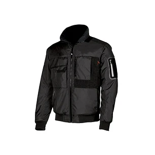 Upower Mate Bomber de Trabajo con Mangas Desmontables - Talla XL - Impermeable, Interior de Microfibra, Bolsillos con Tecnologia Avanzada, Refuerzos A