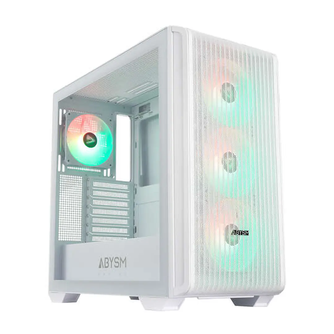 Abysm Danube Kamp BX300 White Caja Torre ATX, ITX, Micro ATX - Lateral Cristal Templado - 3.5