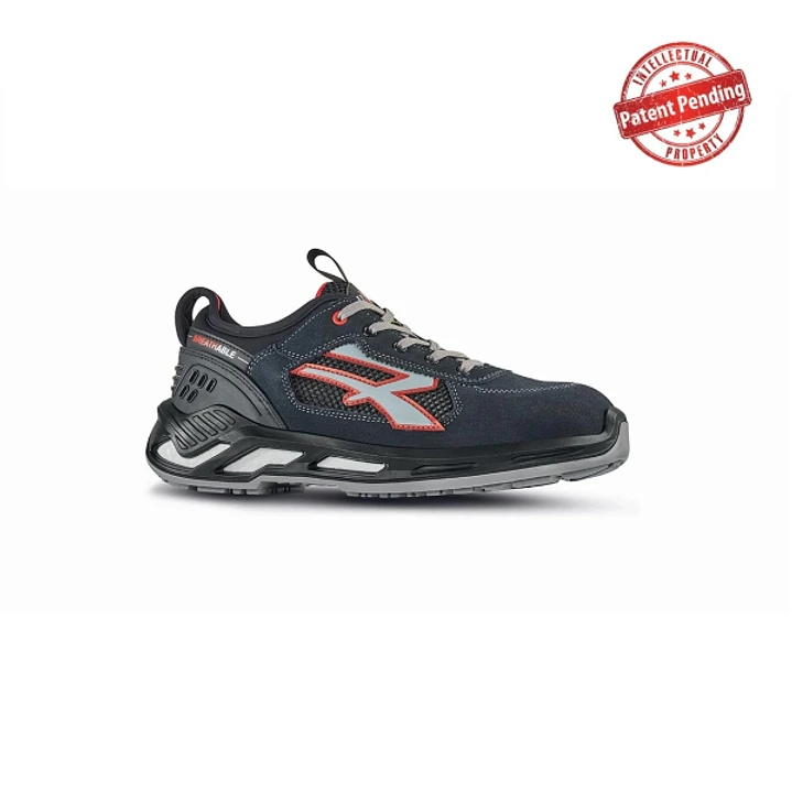 Upower Gang S Es Calzado de Seguridad Bajos - Talla 36 - Comodidad y Ligereza, Nailon Ultraflexible, Gamuza Suave, Puntera de Aluminio, Suela Antidesl 1