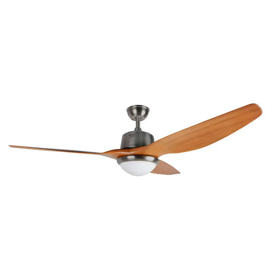 Orbegozo CP 96160 Ventilador de Techo Potente y Eficiente - 85W de Potencia - 3 Palas ABS Look Madera - Luz LED 18W - Mando a Distancia - Ideal para A 1