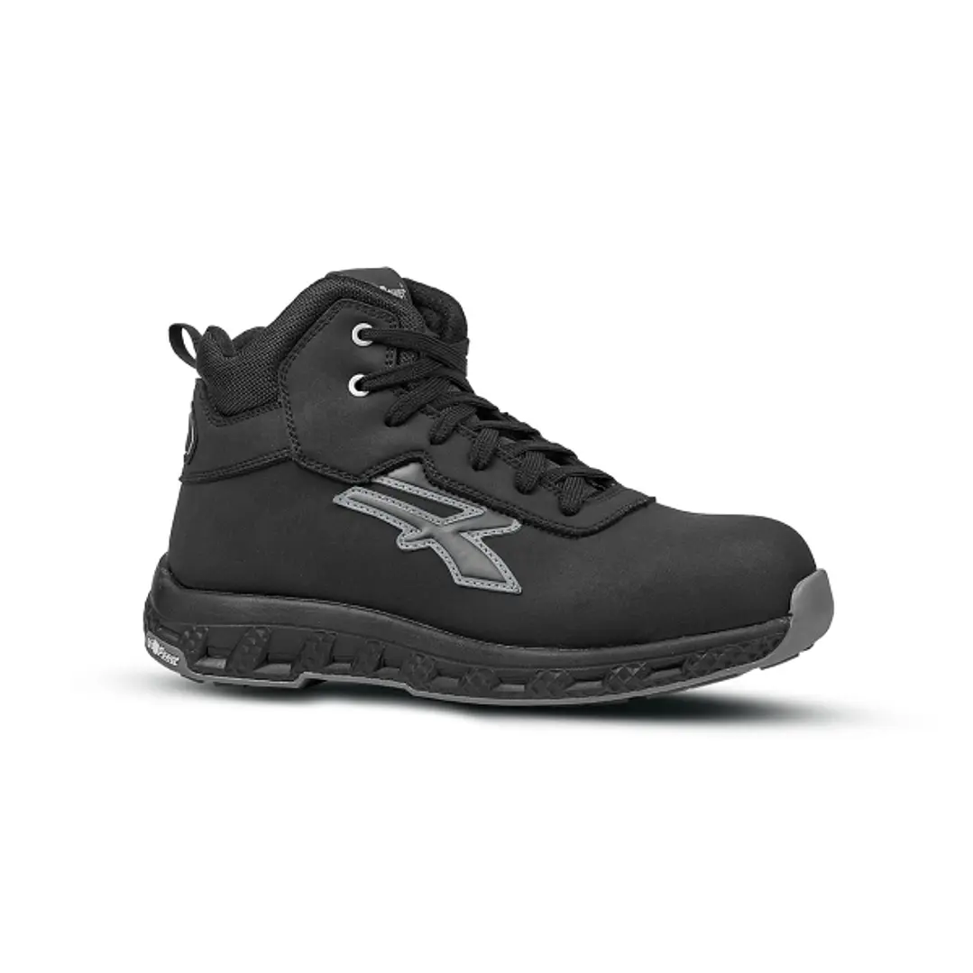 Upower Phoenix ESD Calzado de Seguridad Alto - Talla 41 - Hidrofugo, Resistente al Desgaste, Puntera Fibertoe, Plantilla Antiperforacion Ultraligera,  1
