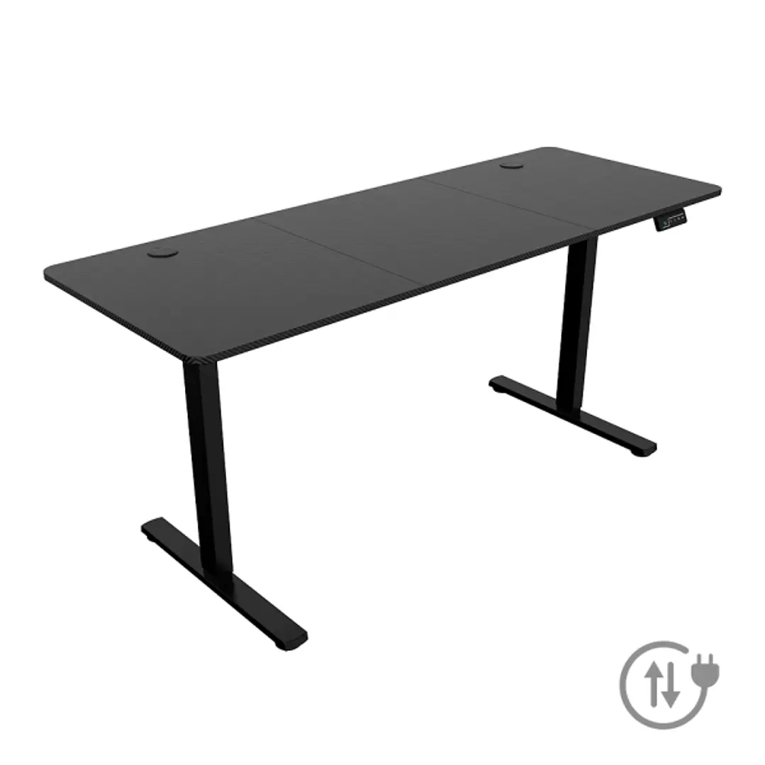 Mars Gaming MGD-ERGOPRO160 Mesa Gaming Motorizada - Altura Regulable hasta 118cm - Soportes Auriculares y Bebidas - Gestion de Cables - Estructura Ace 1