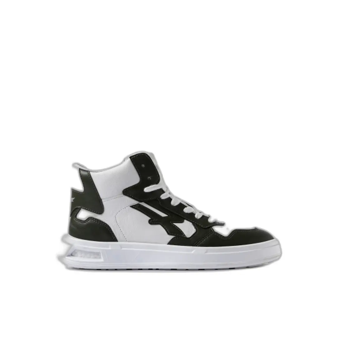 Upower Exa Calzado de Seguridad Alto - Talla 40 - Proteccion OB SR, Diseño Ergonomico, Suela Antideslizante - Color Blanco/Verde Oscuro 1