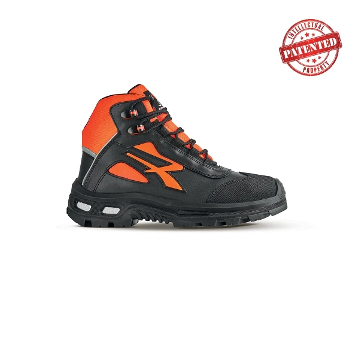Upower Kreed S ESD Zapato de Seguridad Alto - Talla 44 - Forro de Cuero Suave, Puntera Resistente a la Abrasion, Repelente al Agua, Proteccion S3S CI  1