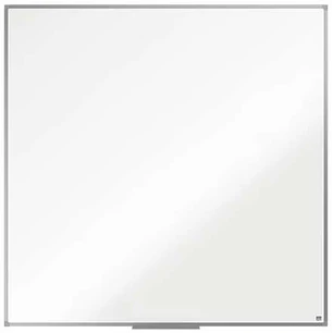 Nobo Essence Pizarra Magnetica de Acero 1200x1200mm - Marco de Aluminio Anodizado - Bandeja para Rotuladores - Color Blanco