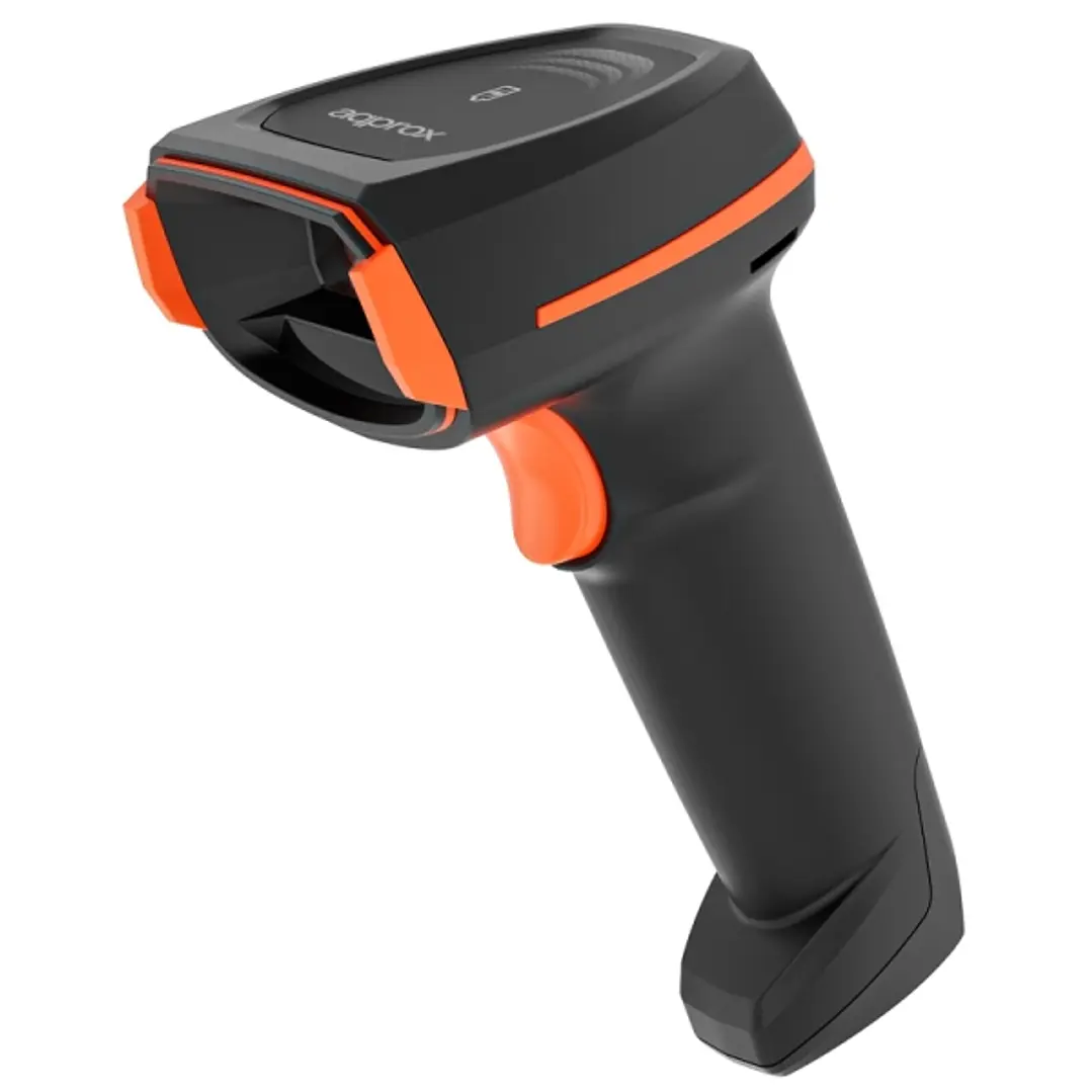 Approx Lector de Codigos de Barras 1D/2D Inalambrico - Indicador LED, Beeper y Vibracion - Velocidad de Escaneo 60fps - Disparo Manual o Automatico -  1