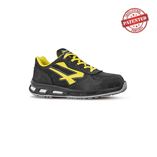 Upower Bolt S ESD Calzado de Seguridad Bajos - Talla 46 - Cuero Nubuck Resistente al Agua, Puntera de Aluminio, Suela PU/PU Infinergy, Hidrofugos, Ant