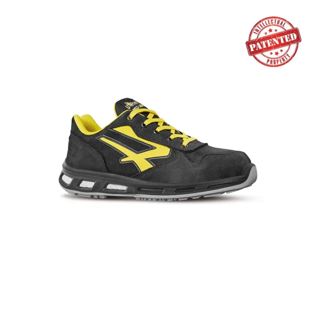 Upower Bolt S ESD Calzado de Seguridad Bajos - Talla 38 - Cuero Nubuck Resistente al Agua, Puntera de Aluminio, Suela PU/PU Infinergy, Hidrofugos, Ant 1