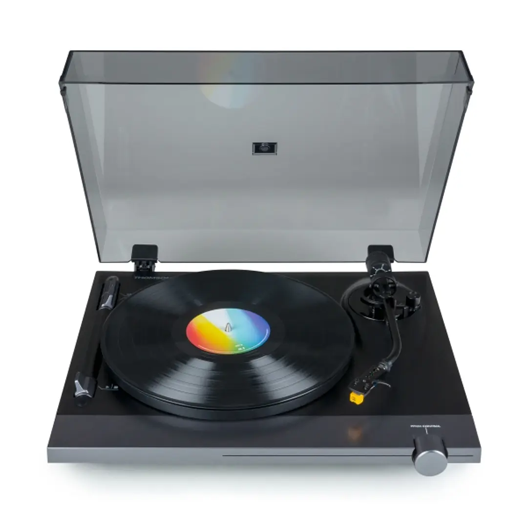 Thomson TT700 Giradiscos Preamplificado Premium - Conexion RCA - Color Negro/Aluminio 1